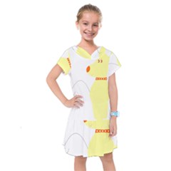 Mutt Dog Animal Domestic Vector Kids  Drop Waist Dress