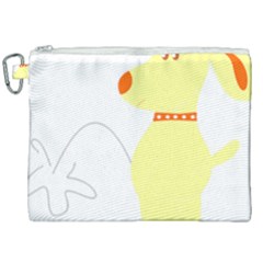 Mutt Dog Animal Domestic Vector Canvas Cosmetic Bag (xxl)