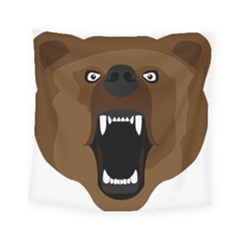 Bear Brown Set Paw Isolated Icon Square Tapestry (small) by Nexatart