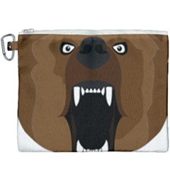 Bear Brown Set Paw Isolated Icon Canvas Cosmetic Bag (xxxl)