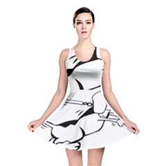 Dog Leash Lead Running Animal Reversible Skater Dress