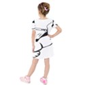 Dog Leash Lead Running Animal Kids  Short Sleeve Velvet Dress View2