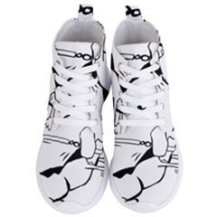 Dog Leash Lead Running Animal Women s Lightweight High Top Sneakers