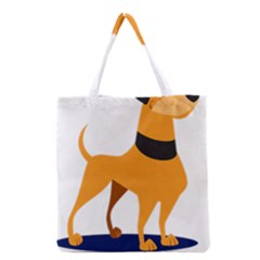 Stub Illustration Cute Animal Dog Grocery Tote Bag by Nexatart