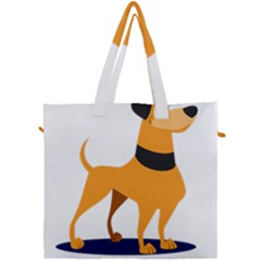 Stub Illustration Cute Animal Dog Canvas Travel Bag