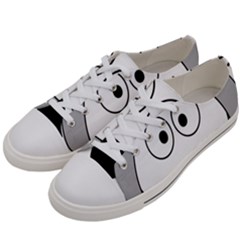 Animal Cartoon Colour Dog Women s Low Top Canvas Sneakers