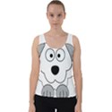 Animal Cartoon Colour Dog Velvet Tank Top View1