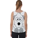 Animal Cartoon Colour Dog Velvet Tank Top View2