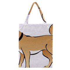 Dog Brown Pet Animal Tail Eskimo Classic Tote Bag by Nexatart