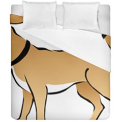 Dog Brown Pet Animal Tail Eskimo Duvet Cover Double Side (california King Size) by Nexatart