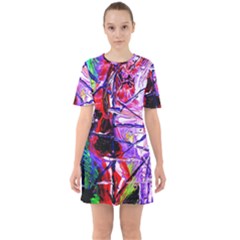 Depression 2 Sixties Short Sleeve Mini Dress by bestdesignintheworld