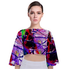 Depression 2 Tie Back Butterfly Sleeve Chiffon Top