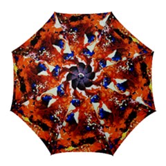 Smashed Butterfly 1 Golf Umbrellas by bestdesignintheworld