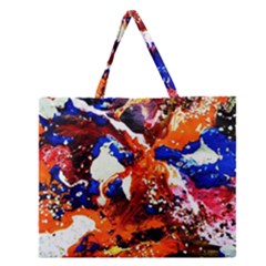 Smashed Butterfly 1 Zipper Large Tote Bag by bestdesignintheworld