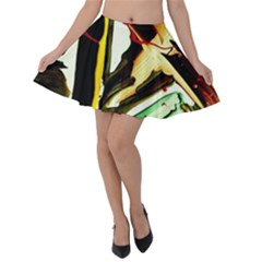 Grave Yard 2 Velvet Skater Skirt