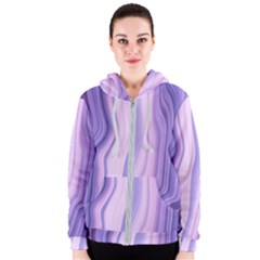 Marbled Ultra Violet Women s Zipper Hoodie by NouveauDesign