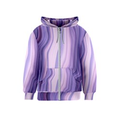 Marbled Ultra Violet Kids  Zipper Hoodie by NouveauDesign