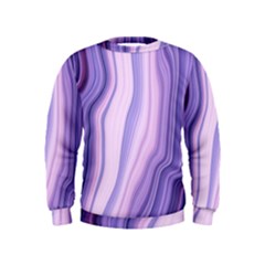 Marbled Ultra Violet Kids  Sweatshirt by NouveauDesign