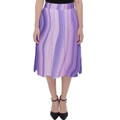 Marbled Ultra Violet Folding Skater Skirt by NouveauDesign