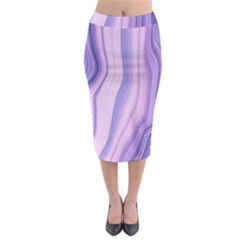 Marbled Ultra Violet Midi Pencil Skirt by NouveauDesign