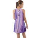 marbled ultra violet Halter Tie Back Chiffon Dress View2