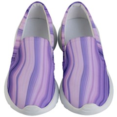 Marbled Ultra Violet Kid s Lightweight Slip Ons