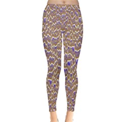 Gold Wavy Leggings 