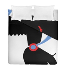 Dog Scottish Terrier Scottie Duvet Cover Double Side (full/ Double Size) by Nexatart