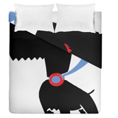 Dog Scottish Terrier Scottie Duvet Cover Double Side (queen Size) by Nexatart