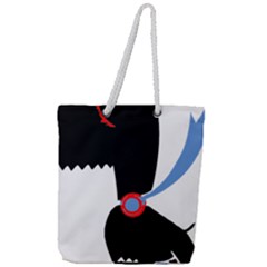 Dog Scottish Terrier Scottie Full Print Rope Handle Tote (large) by Nexatart