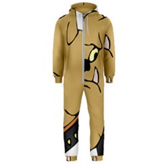 Bulldog Dog Head Canine Pet Hooded Jumpsuit (men)  by Nexatart