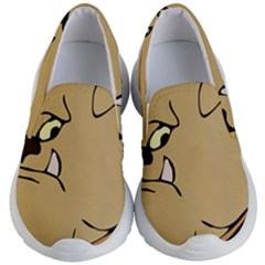 Bulldog Dog Head Canine Pet Kid s Lightweight Slip Ons by Nexatart