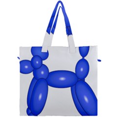 Poodle Dog Balloon Animal Clown Canvas Travel Bag