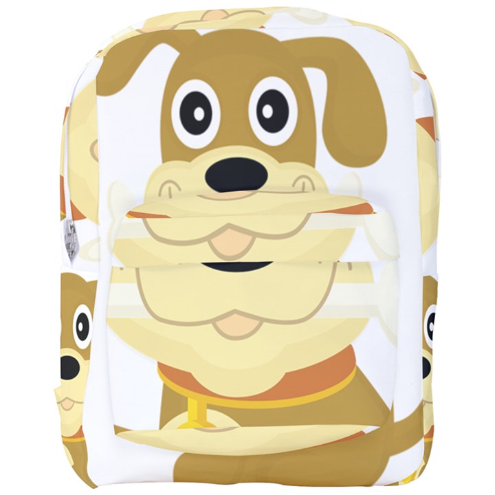 Dog Doggie Bone Dog Collar Cub Full Print Backpack