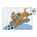 Cat Ball Play Funny Game Playing Canvas Cosmetic Bag (XL) View2