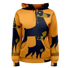 Illustration Silhouette Art Mammals Women s Pullover Hoodie by Nexatart