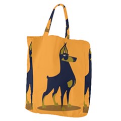 Illustration Silhouette Art Mammals Giant Grocery Zipper Tote