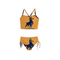 Illustration Silhouette Art Mammals Girls  Tankini Swimsuit