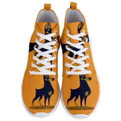 Illustration Silhouette Art Mammals Men s Lightweight High Top Sneakers