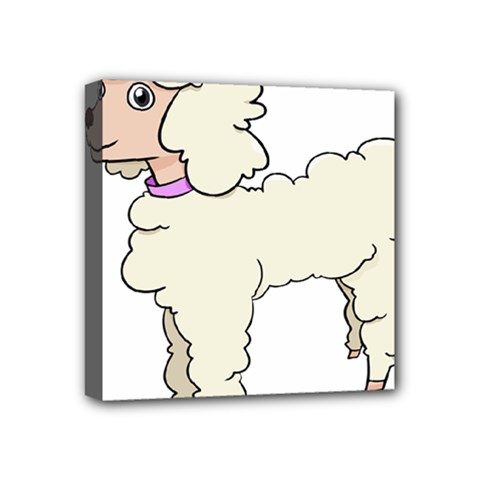 Poodle Dog Breed Cute Adorable Mini Canvas 4  X 4  by Nexatart