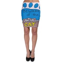 Cat Print Paw Pet Animal Claws Bodycon Skirt by Nexatart