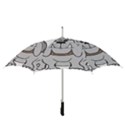 Gray Happy Dog Bulldog Pet Collar Straight Umbrellas View3