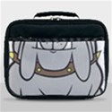 Gray Happy Dog Bulldog Pet Collar Lunch Bag View1