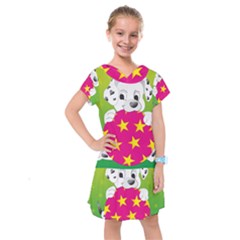 Dalmatians Dog Puppy Animal Pet Kids  Drop Waist Dress