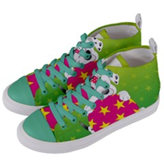 Dalmatians Dog Puppy Animal Pet Women s Mid-top Canvas Sneakers by Nexatart