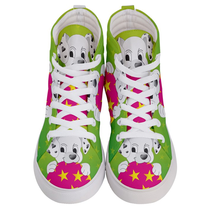 Dalmatians Dog Puppy Animal Pet Men s Hi-Top Skate Sneakers