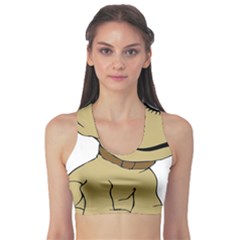 Dog Cute Sitting Puppy Pet Sports Bra by Nexatart