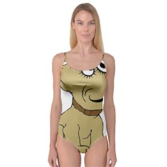 Dog Cute Sitting Puppy Pet Camisole Leotard  by Nexatart