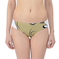 Dog Cute Sitting Puppy Pet Hipster Bikini Bottoms by Nexatart