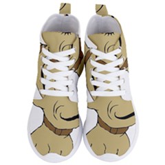 Dog Cute Sitting Puppy Pet Women s Lightweight High Top Sneakers by Nexatart